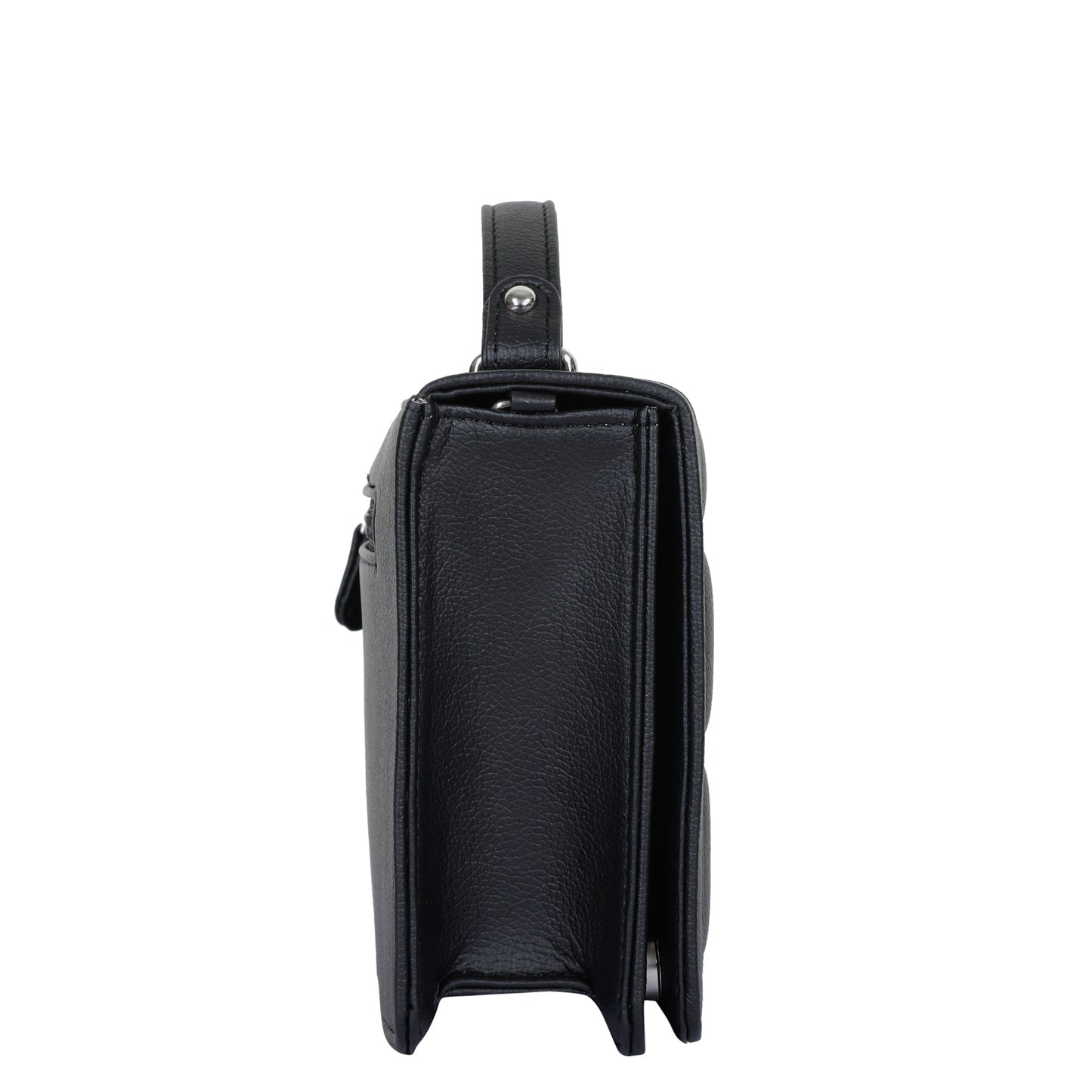 Wholesale Black Vegan Leather Crossbody Sling Bag – Women’s Shoulder Handbag