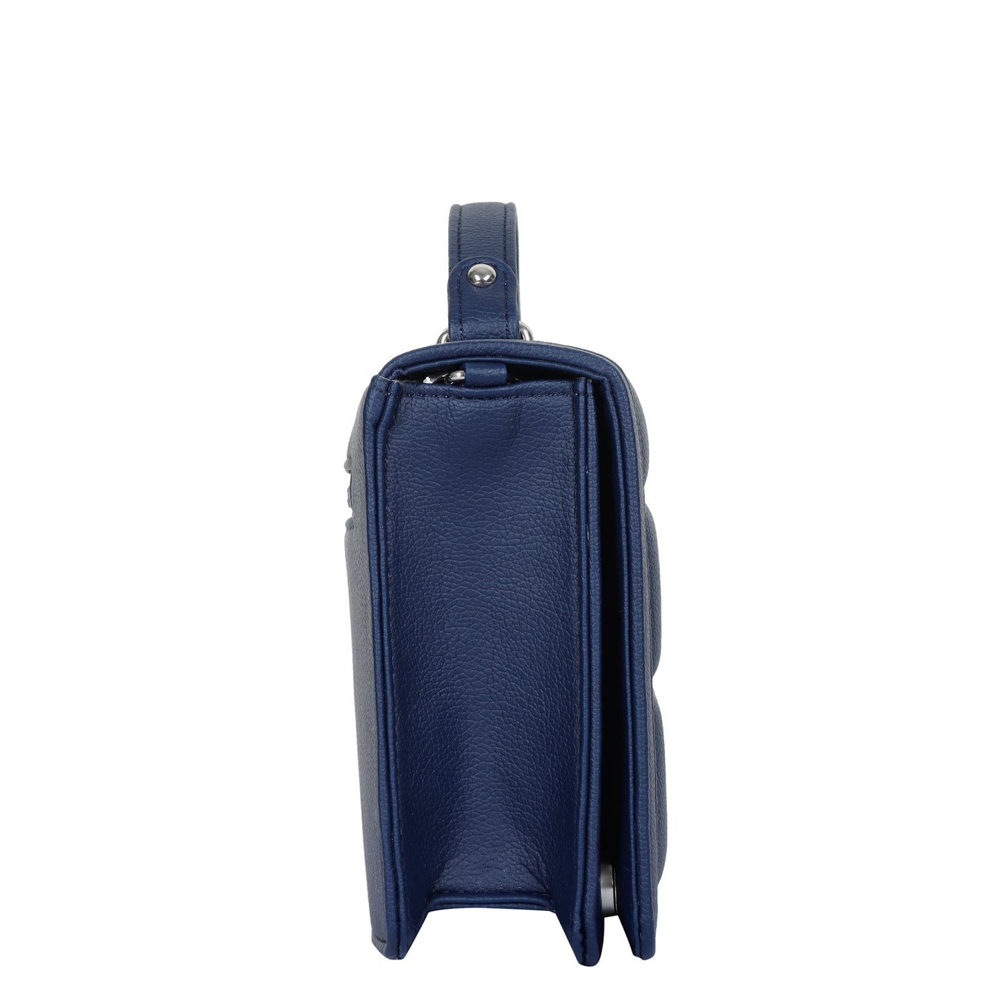 Women’s Blue Vegan Leather Crossbody Sling Bag – Chain Strap Wholesale Shoulder Handbag