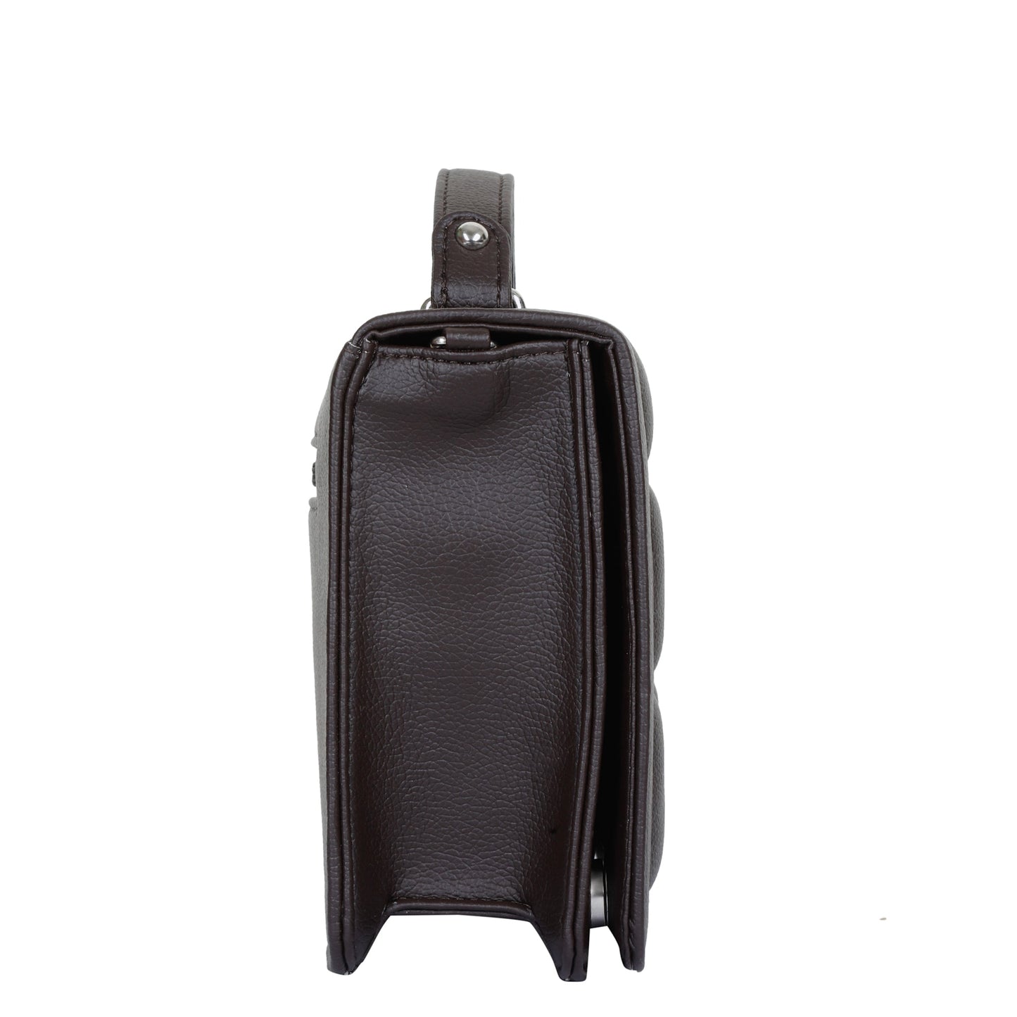 Brown Vegan Leather Crossbody Sling Bag for Women – Wholesale Chain Strap Shoulder bag