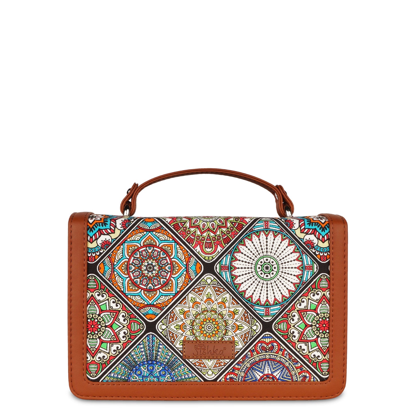 Women’s Mandala Sling Bags with Vegan Leather Trim – Wholesale