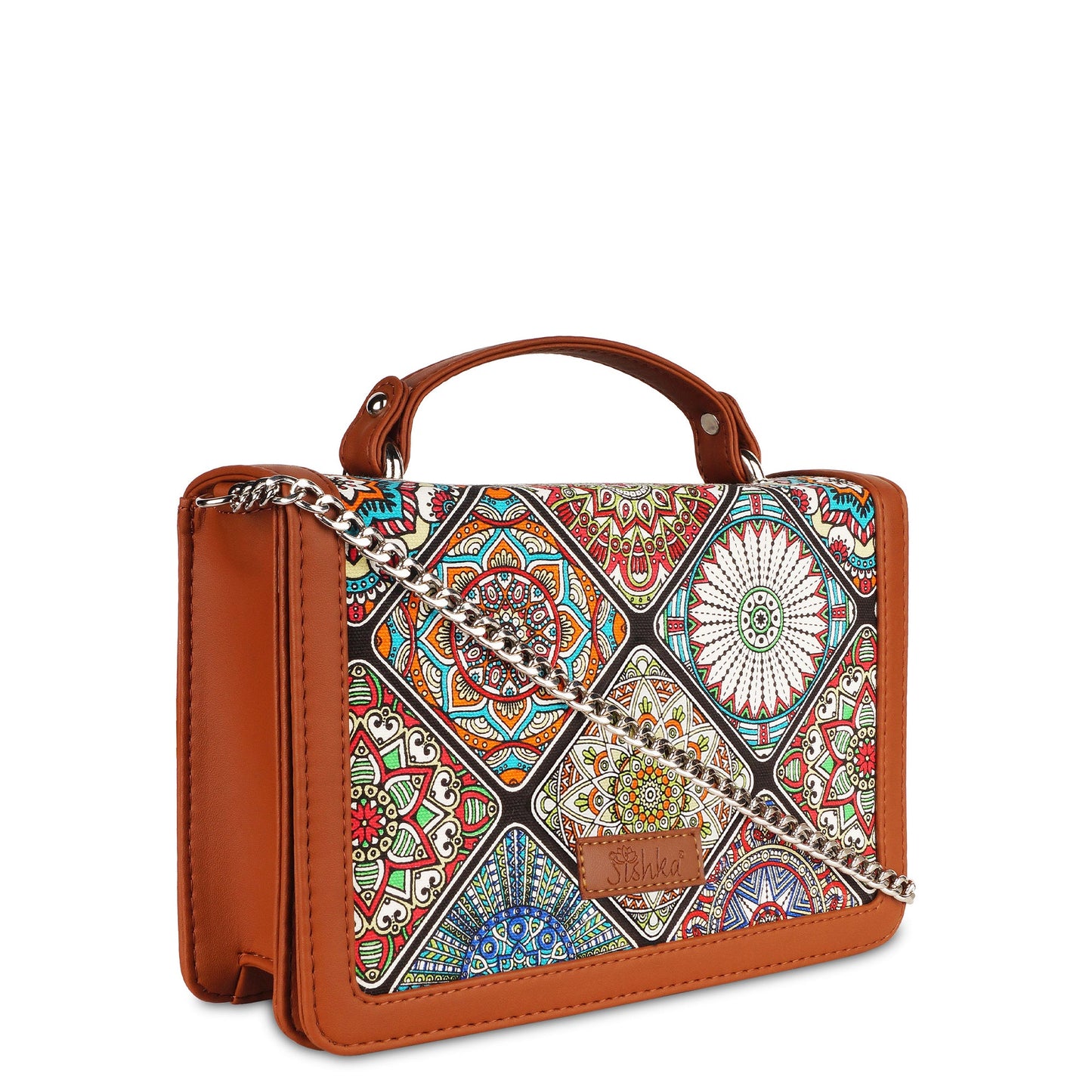 Women’s Mandala Sling Bags with Vegan Leather Trim – Wholesale