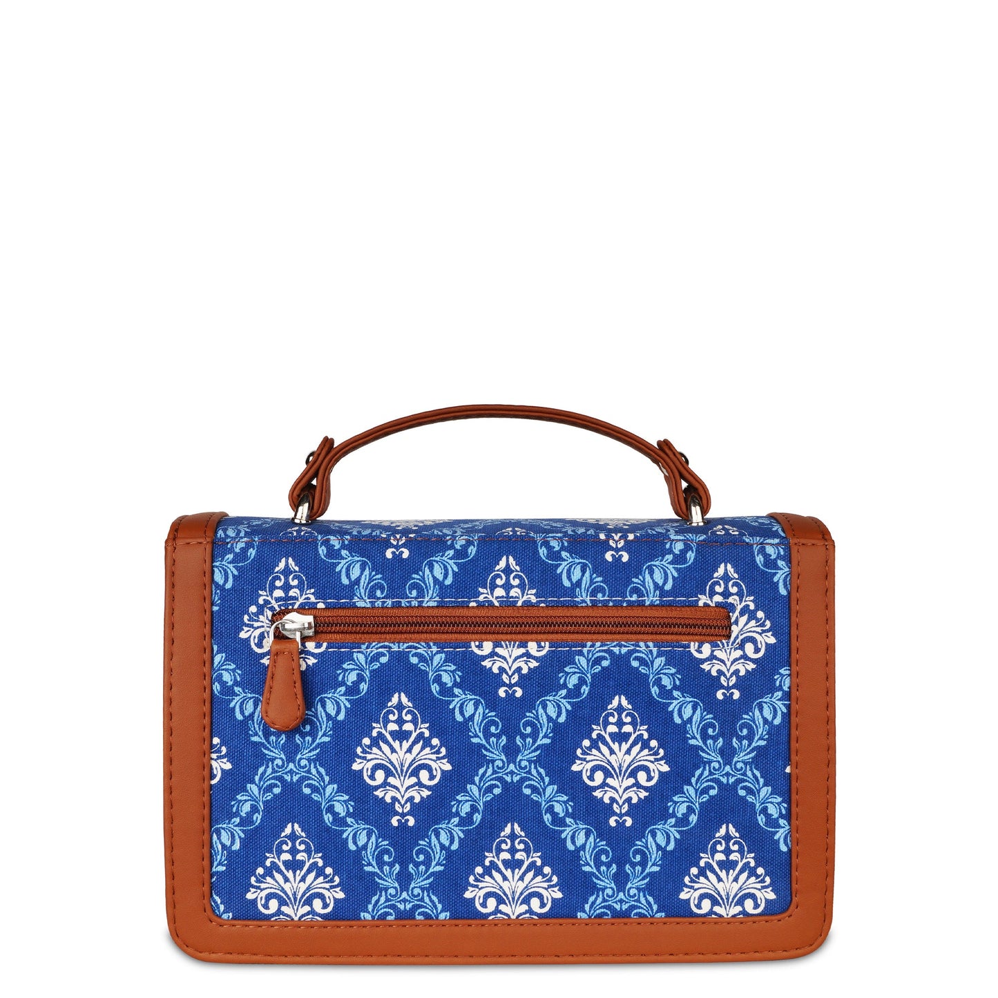 Women’s Blue Crossbody Sling Bags with Vegan Leather Trim – Wholesale