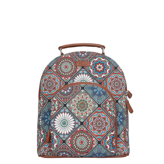 Women’s Multicolor Backpacks with Vegan Leather Trim – Wholesale