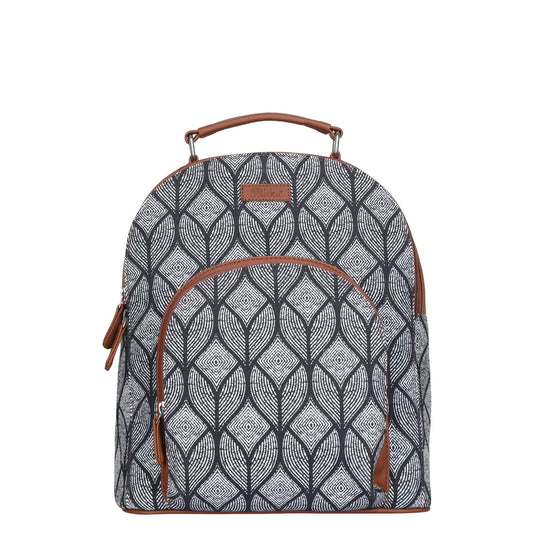 Women’s Monochrome Backpacks with Vegan Leather Trim – Wholesale