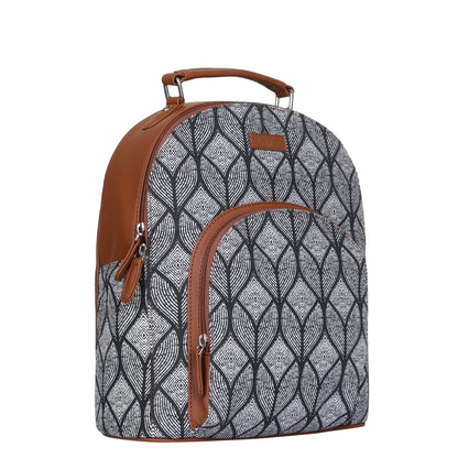 Women’s Monochrome Backpacks with Vegan Leather Trim – Wholesale