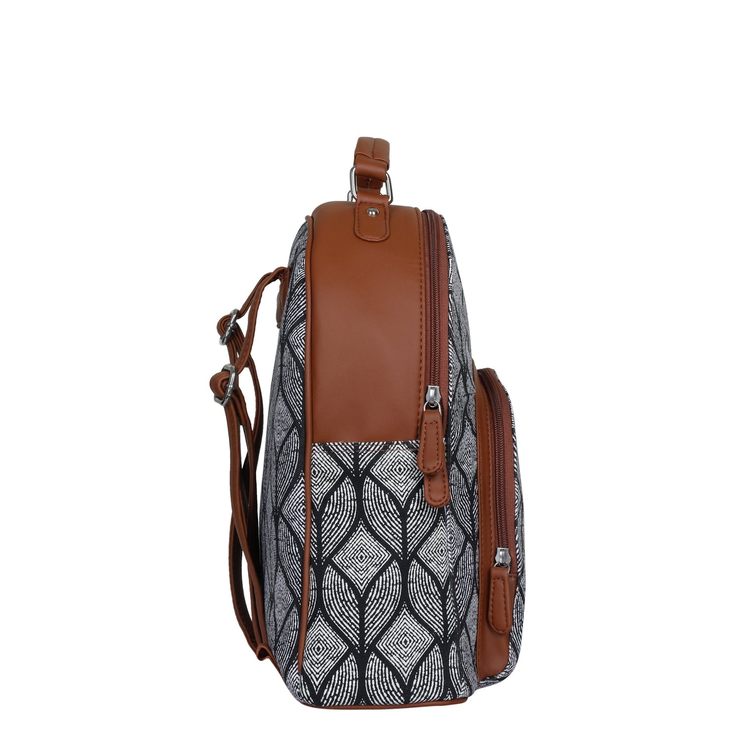 Women’s Monochrome Backpacks with Vegan Leather Trim – Wholesale