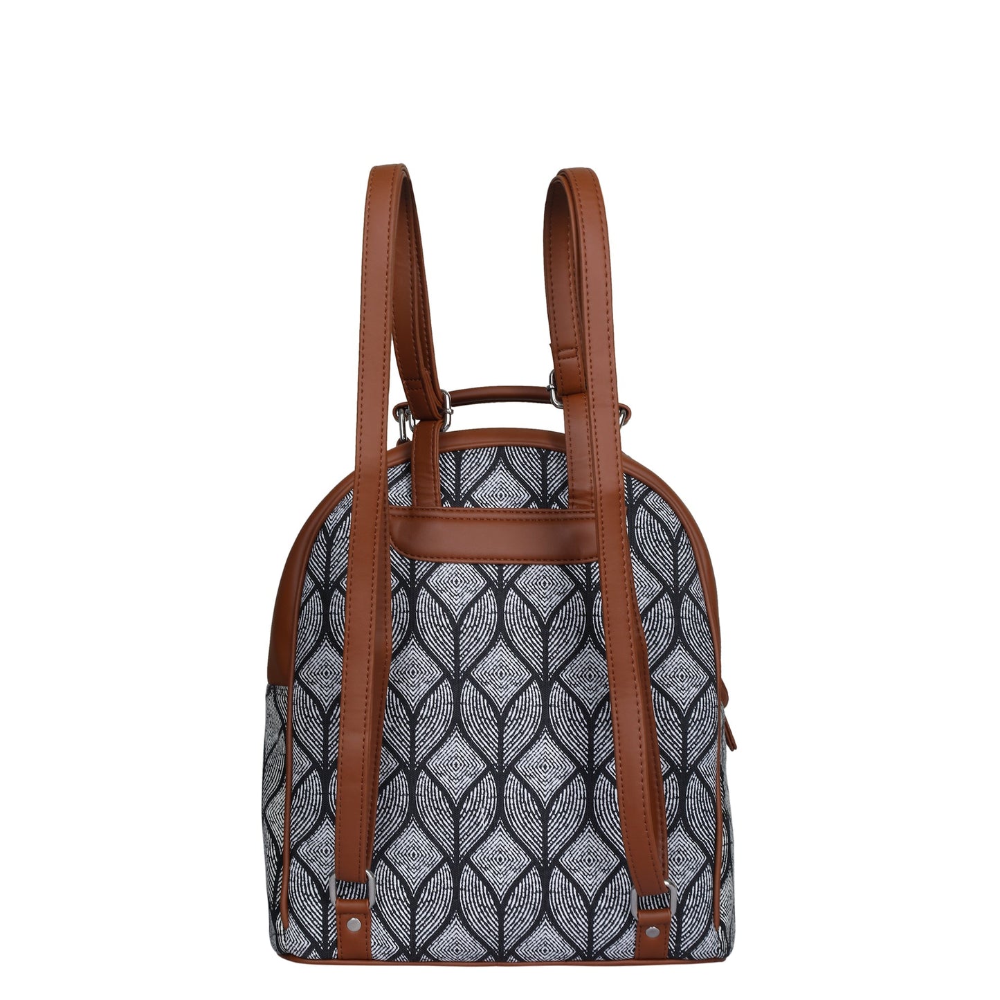 Women’s Monochrome Backpacks with Vegan Leather Trim – Wholesale