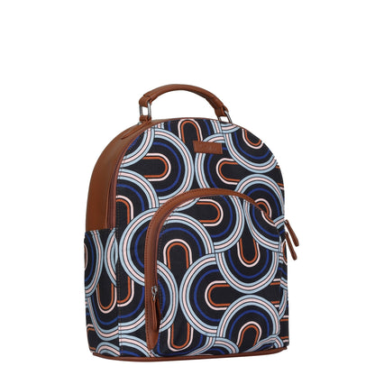 Women’s Abstract Backpacks with Vegan Leather Trim – Wholesale