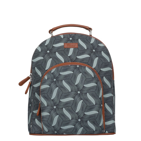 Women’s Printed Backpacks with Vegan Leather Trim – Wholesale