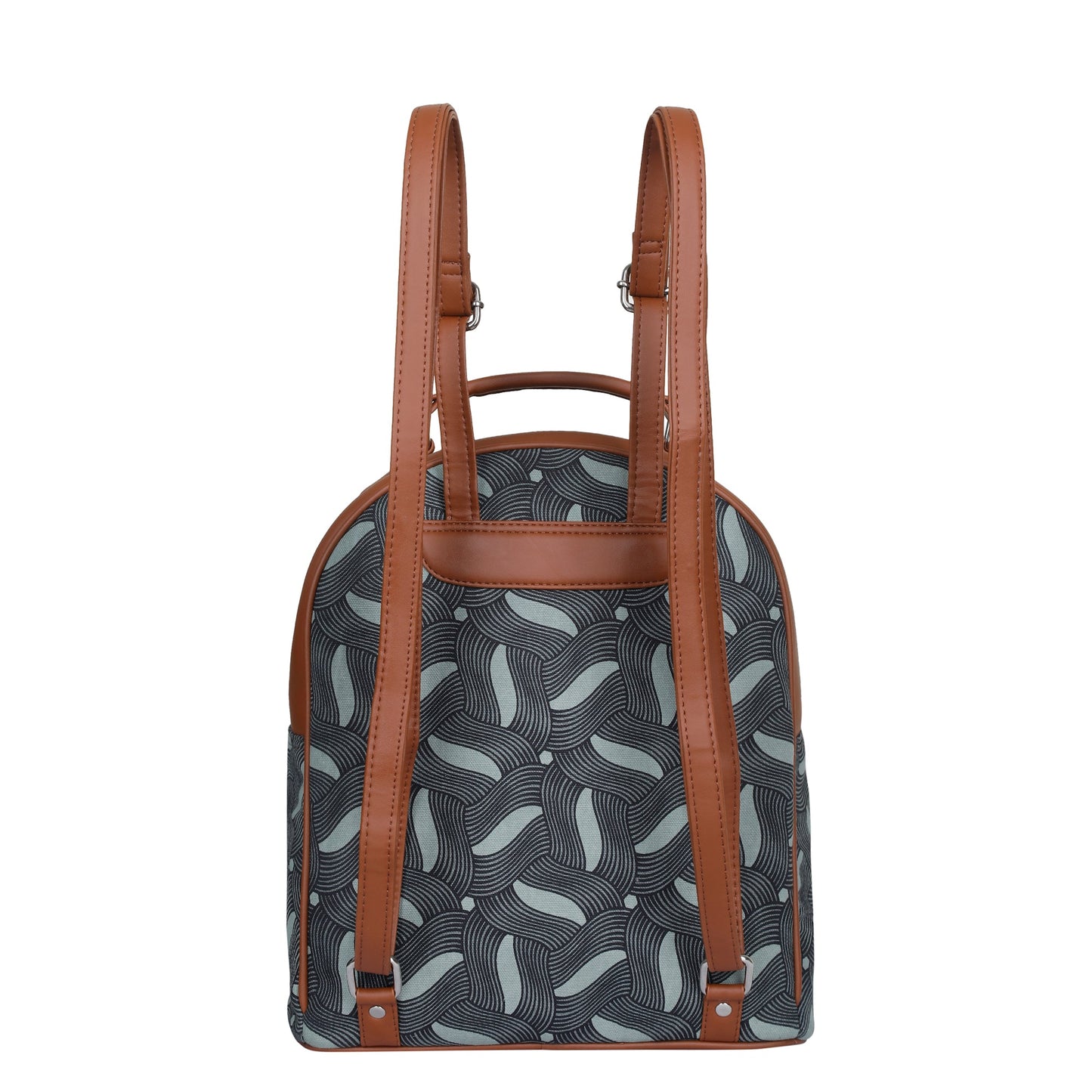 Women’s Printed Backpacks with Vegan Leather Trim – Wholesale