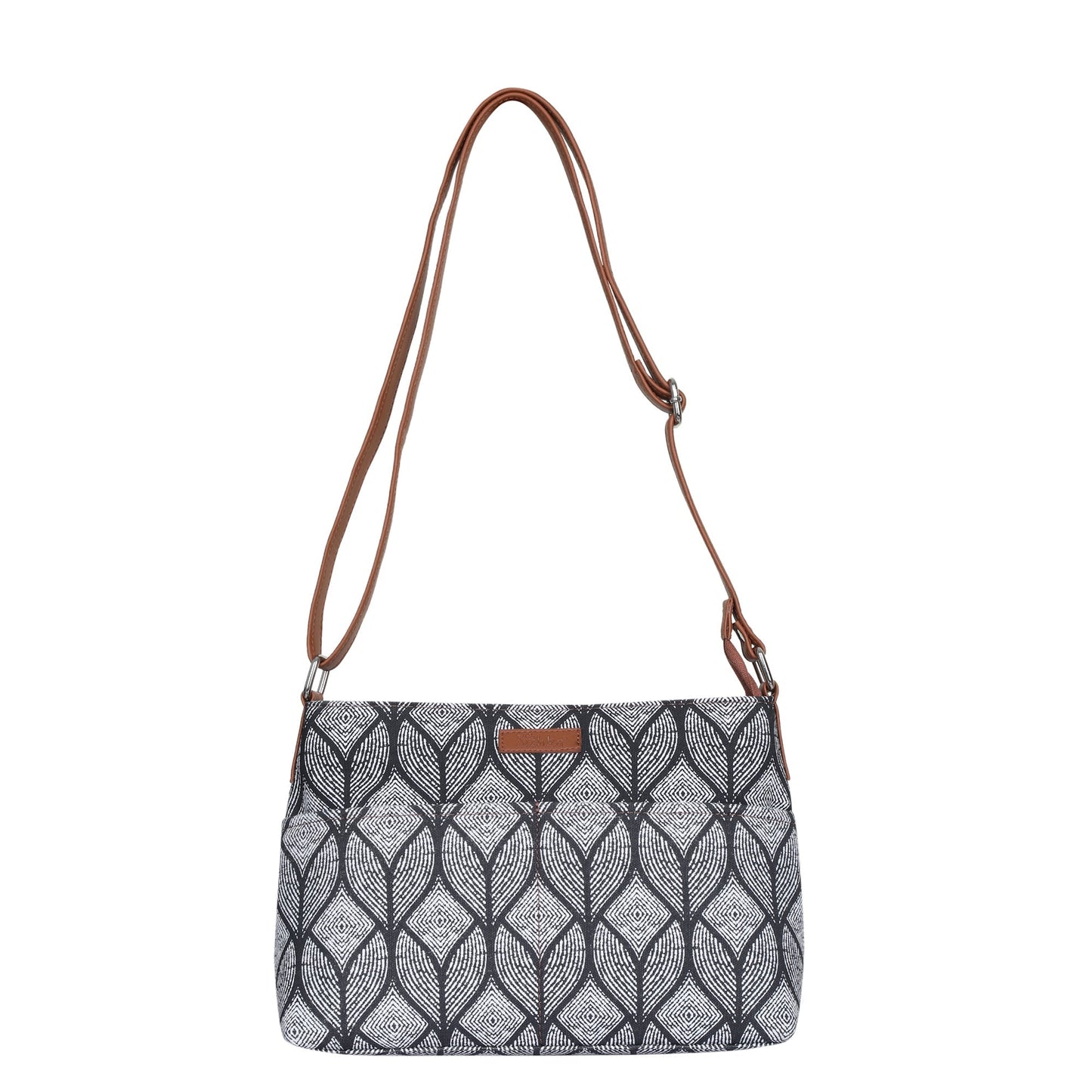Women’s Geometric Crossbody Bags with Vegan Leather Trim – Wholesale