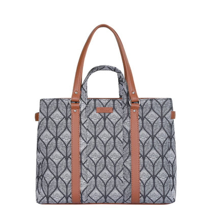Women’s Monochrome Shoulder Tote Bags with Vegan Leather Trim Handles – Wholesale