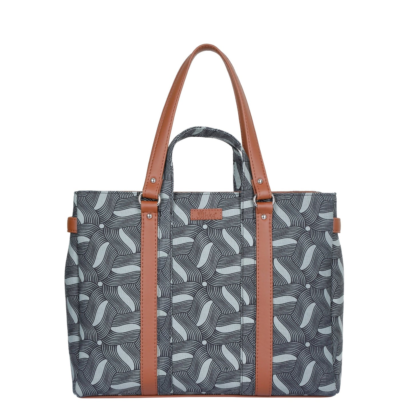 Women’s Olive Shoulder Tote Bags with Vegan Leather Trim Handle – Wholesale