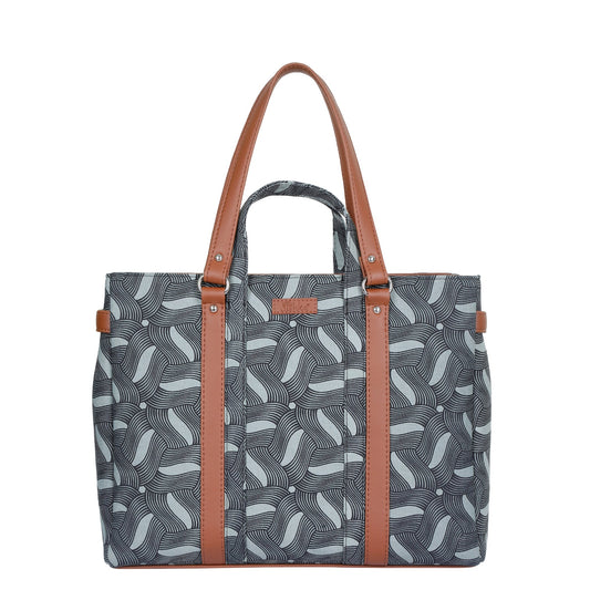 Women’s Olive Shoulder Tote Bags with Vegan Leather Trim Handle – Wholesale