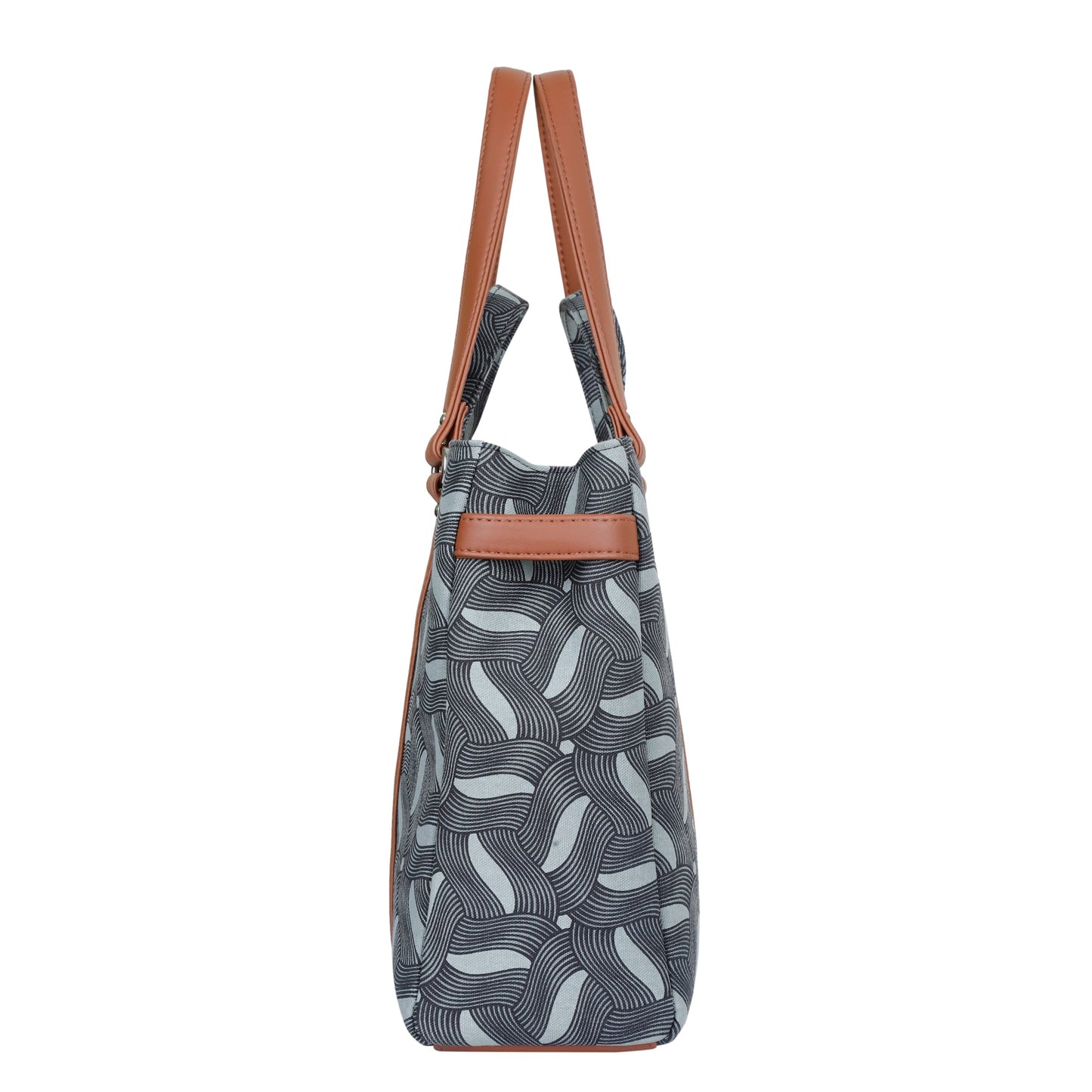Women’s Olive Shoulder Tote Bags with Vegan Leather Trim Handle – Wholesale