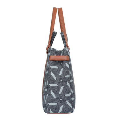 Women’s Olive Shoulder Tote Bags with Vegan Leather Trim Handle – Wholesale