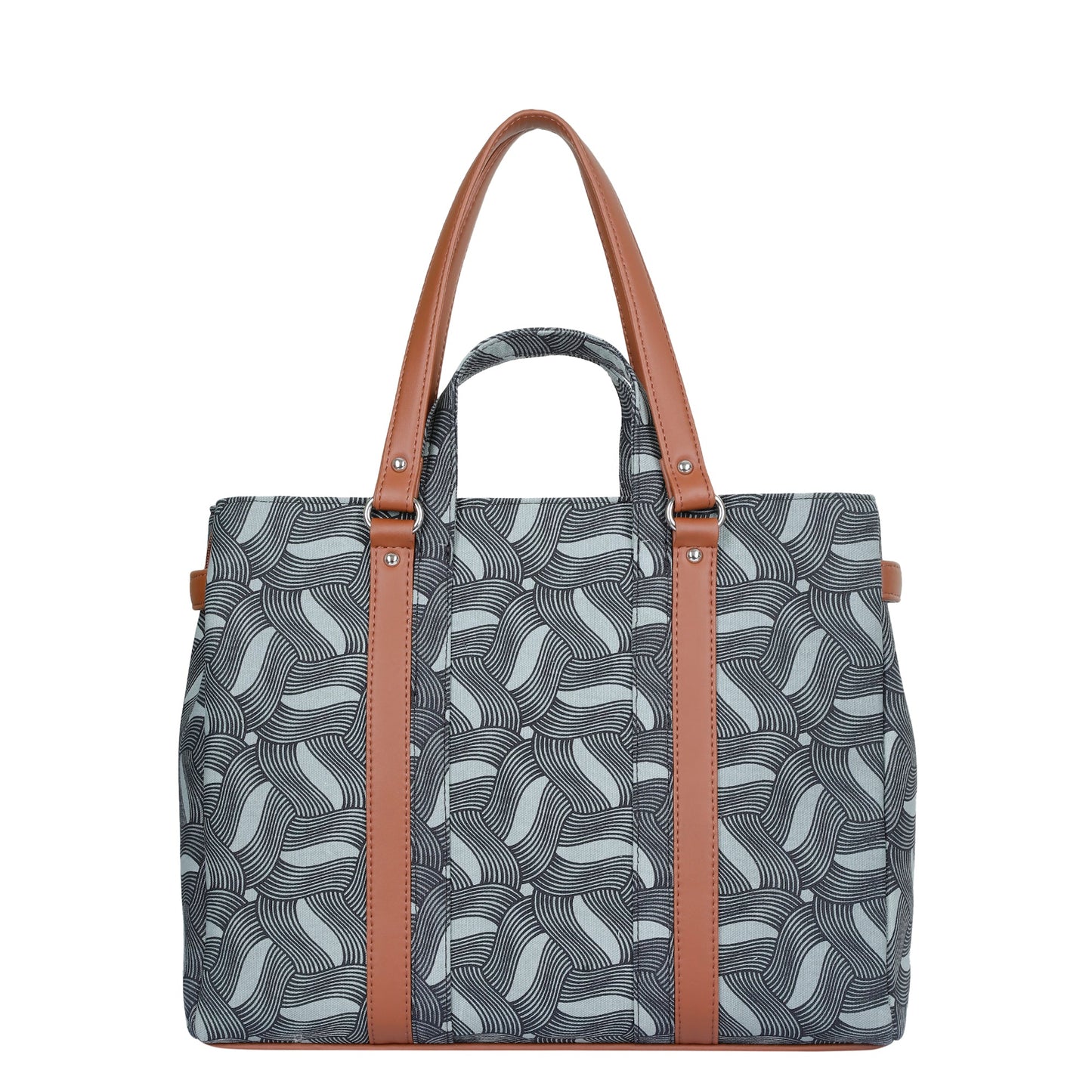 Women’s Olive Shoulder Tote Bags with Vegan Leather Trim Handle – Wholesale