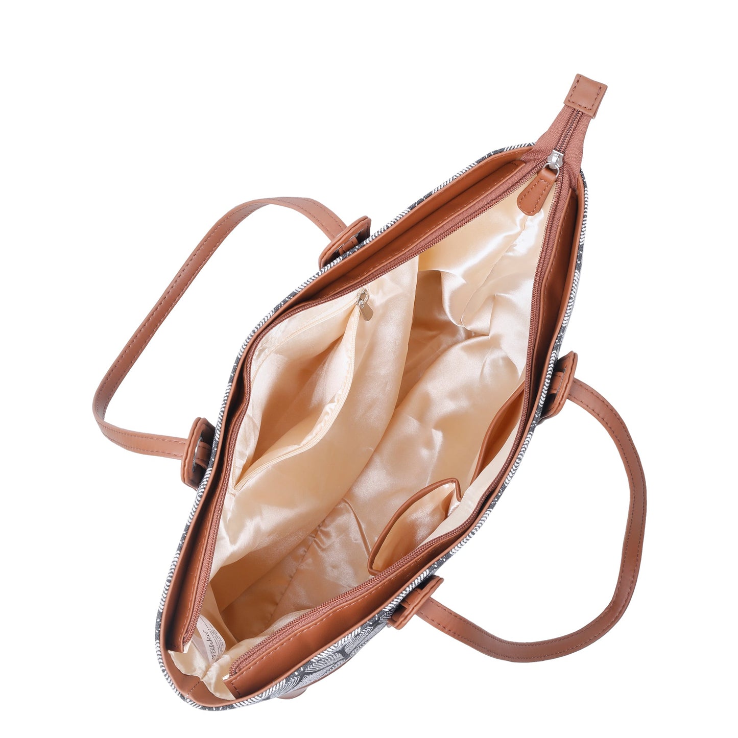 Women’s Monochrome Shoulder Tote Bags with Vegan Leather Trim – Wholesale