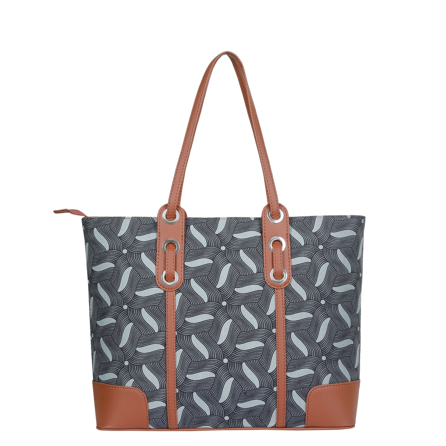 Women’s Olive Shoulder Tote Bags with Vegan Leather Trim – Wholesale
