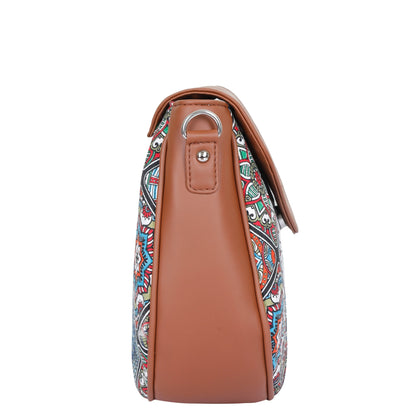 Women’s Mandala Crossbody Bags with Vegan Leather Trim – Wholesale