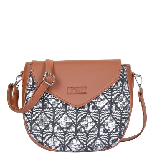 Women’s Monochrome Crossbody Sling Bags with Vegan Leather Trim – Wholesale