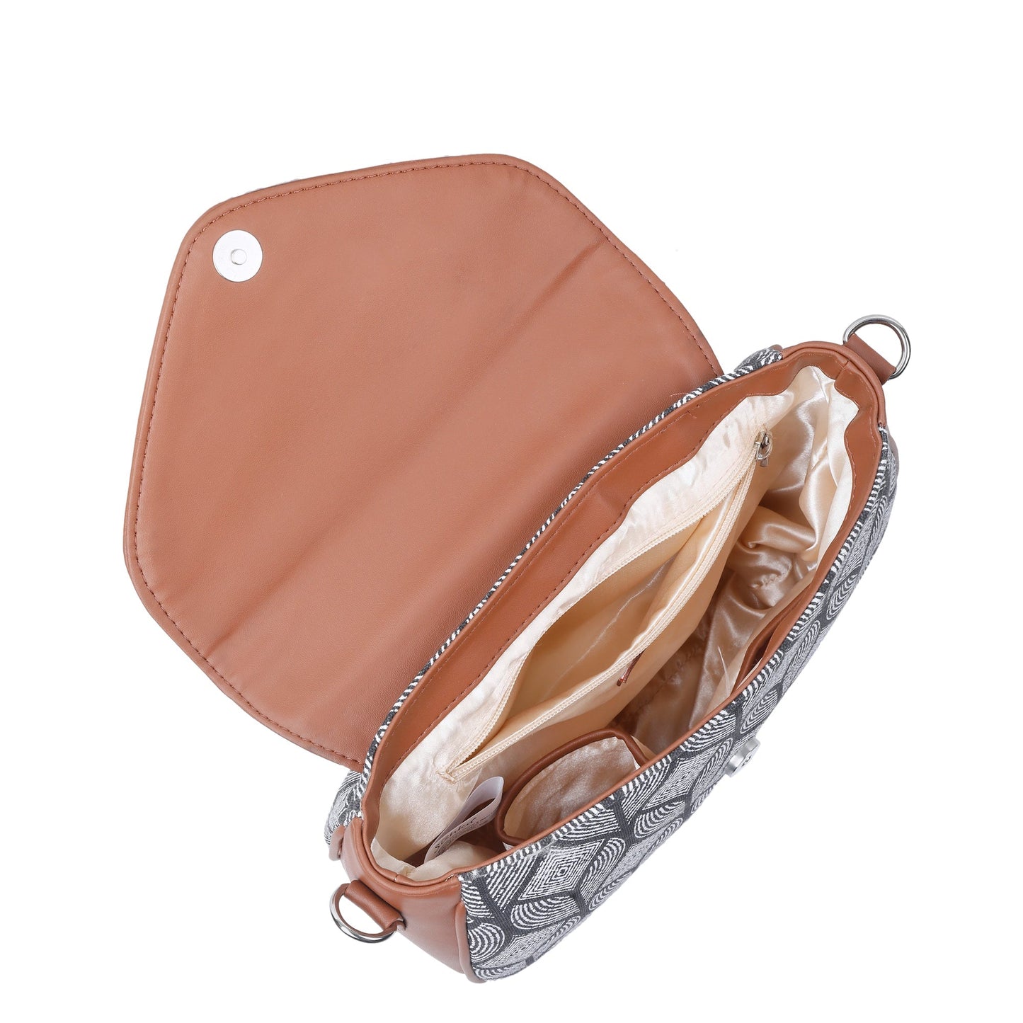 Women’s Monochrome Crossbody Sling Bags with Vegan Leather Trim – Wholesale