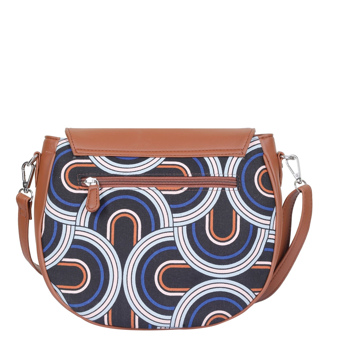 Women’s Abstract Crossbody Sling Bags with Vegan Leather Trim – Wholesale