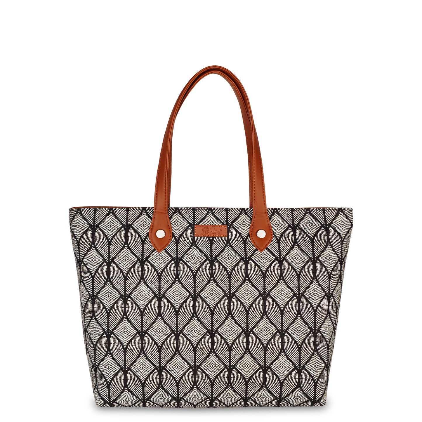 Women’s Monochrome Tote Bags with Vegan Leather Trim – Wholesale