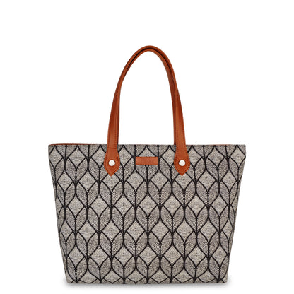 Women’s Monochrome Tote Bags with Vegan Leather Trim – Wholesale