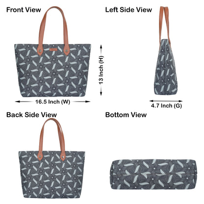 Wholesale Women’s Olive Tote Bags with Vegan Leather Trim Handle