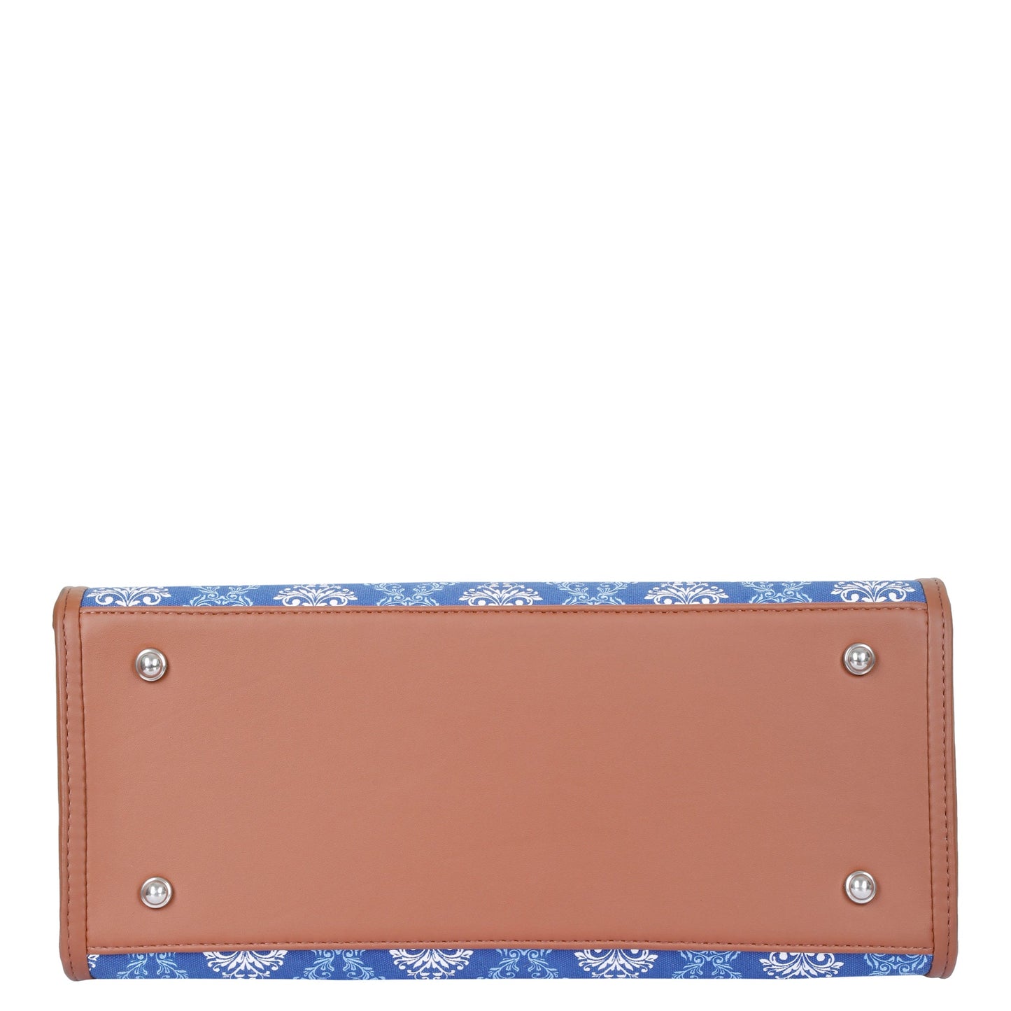 Wholesale Blue Hand Printed Laptop Bag – Shoulder Purse for Ladies’ Everyday & Office Use