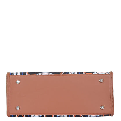 Women’s Abstract Laptop Tote Bags with Vegan Leather Trim – Wholesale