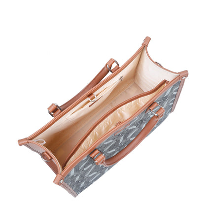 Women’s Olive Laptop Handbags with Vegan Leather Trim – Wholesale