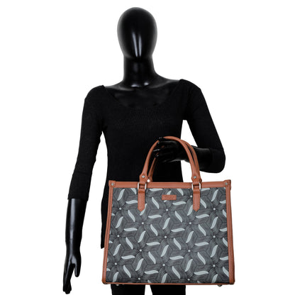 Women’s Olive Laptop Handbags with Vegan Leather Trim – Wholesale