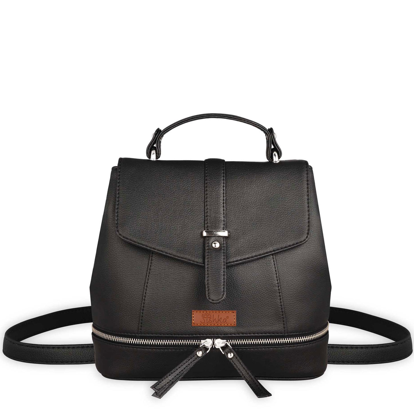 Black Vegan Leather Backpack Purse for Women – Wholesale Handbag & Shoulder Bag for Work