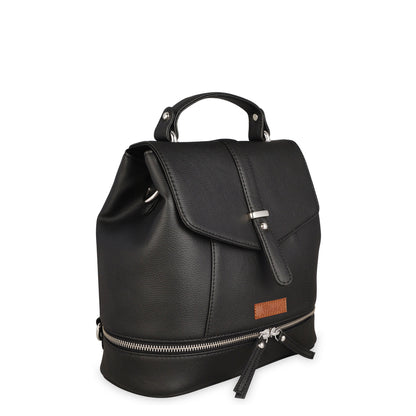 Black Vegan Leather Backpack Purse for Women – Wholesale Handbag & Shoulder Bag for Work