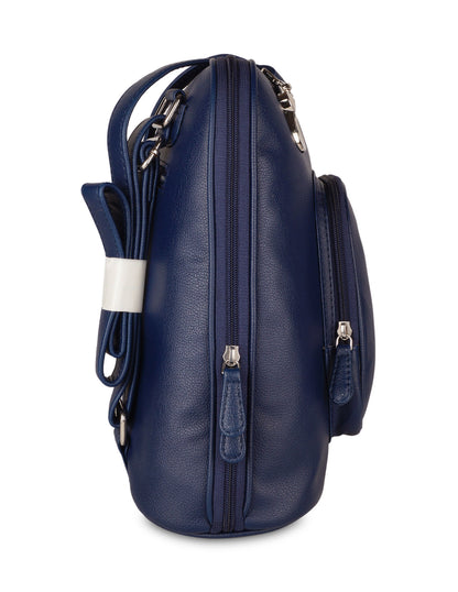 Wholesale Blue Women’s Backpack Purse – Vegan Leather Shoulder Bag for Daily Use