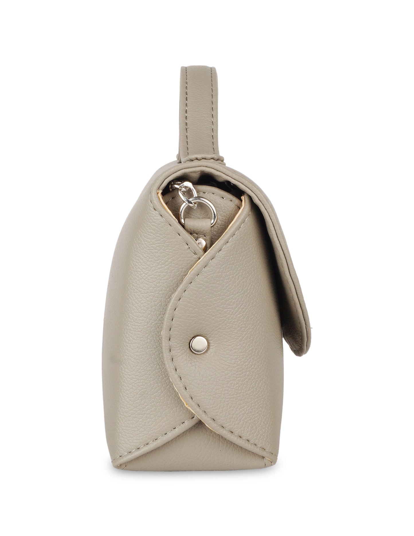 Grey Vegan Leather Crossbody Sling Bag – Women’s Wholesale Shoulder Handbag