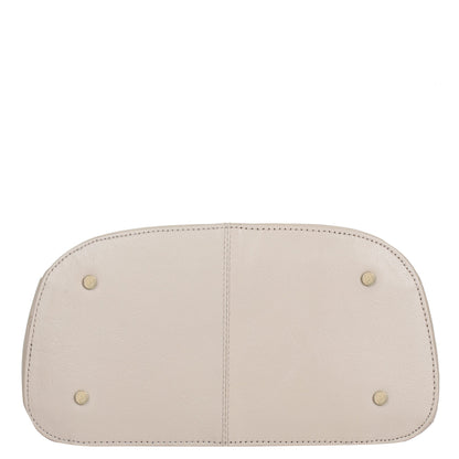 Wholesale Women's Taupe Genuine Leather Backpack Purse - Daypack For Travel, Daily Use and Work