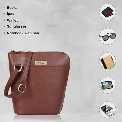 Brown Genuine Leather Shoulder Sling bag Wholesale for Women  – Shoulder Bag