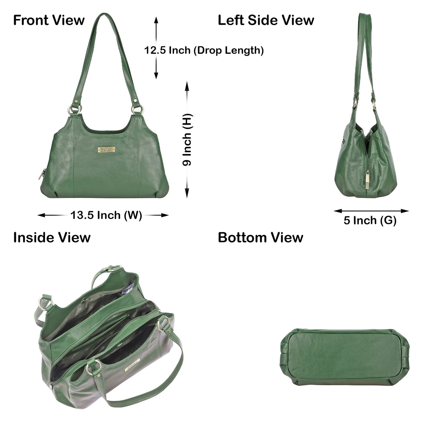 Olive Genuine Leather Satchel Handbag Wholesale for Women – Shoulder Tote Handbag
