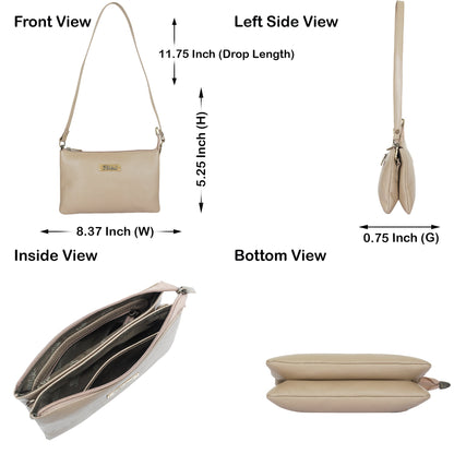 Genuine Leather Crossbody Organizer Bag Wholesale  for Women – Stylish Shoulder Handbag