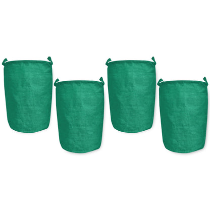 Jute Coloured Laundry Storage Baskets with Handles for Home Use(Set of 4)