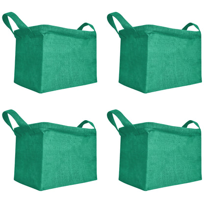 Wholesale Coloured Burlap Ecofriendly Jute Organizer Basket  (Packs of 4)