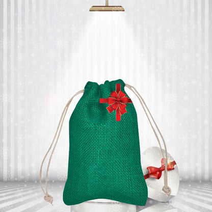 Wholesale Coloured Burlap Drawstring Jute Gift Bags for Party Favours (8 PCS)