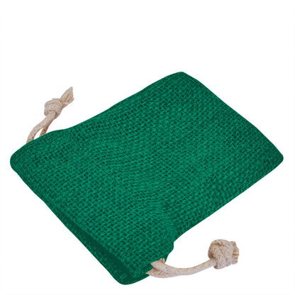 Wholesale Coloured Burlap Drawstring Jute Gift Bags for Party  (8 PCS)