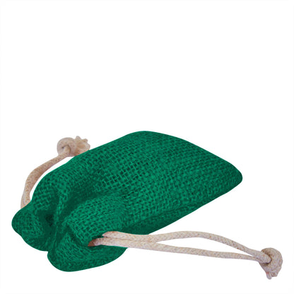 Wholesale Coloured Burlap Drawstring Jute Gift Bags for Party  (8 PCS)