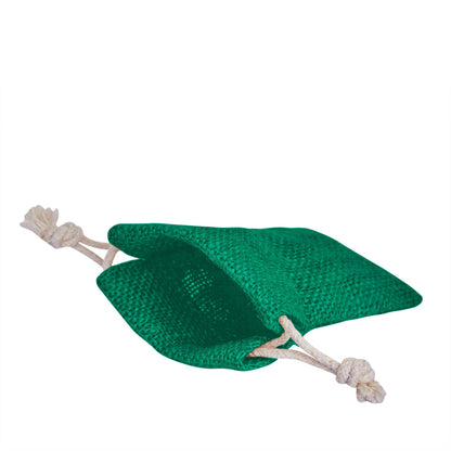 Wholesale Coloured Burlap Drawstring Jute Gift Bags for Party  (8 PCS)