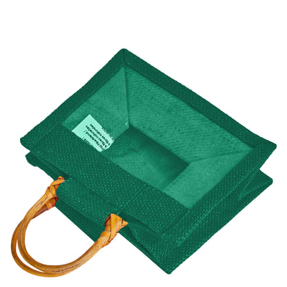 Wholesale Reusable Colourful Burlap Jute Gift Bags for Party Favours & Events (7 PCS)