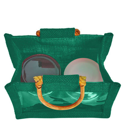 Wholesale Reusable Colourful Burlap Jute Gift Bags for Party Favours & Events (7 PCS)